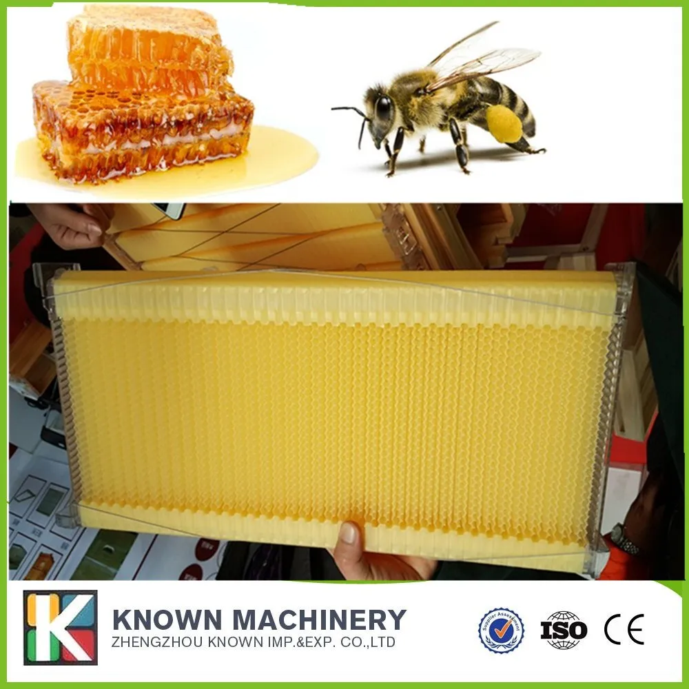 

New style plastic honey flowing beehive frame with comb foundation sheet 4 piece