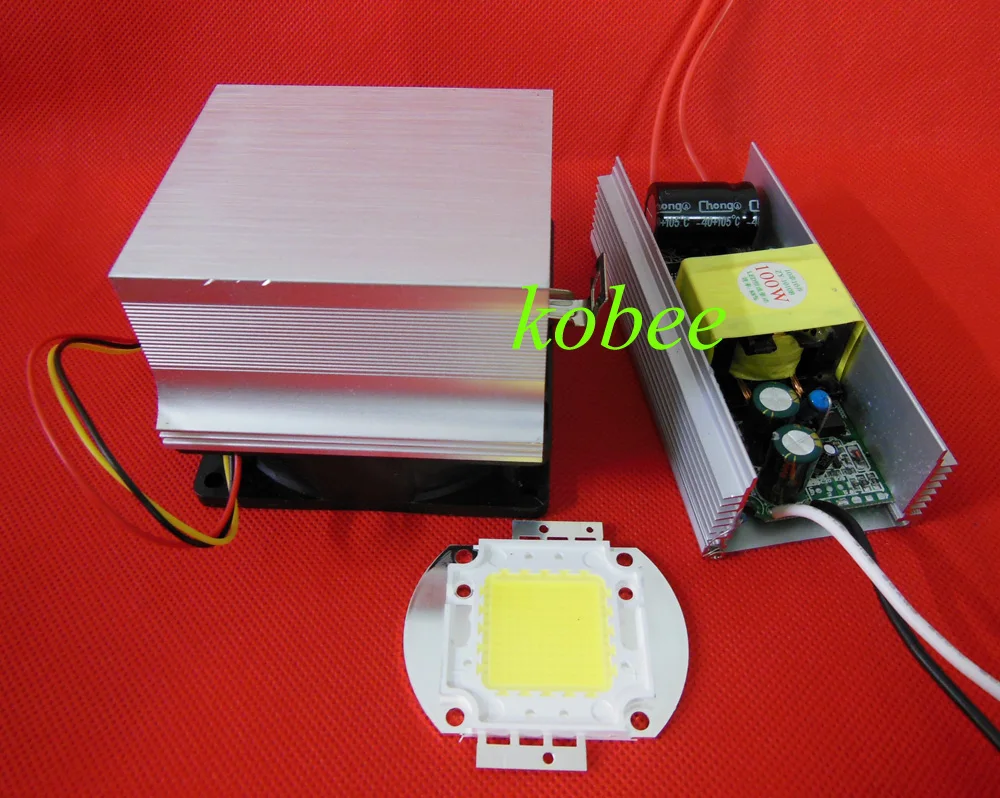 

100W 150W 200Watt High Power White LED Light + Heatsink Cooler+100W LED Driver