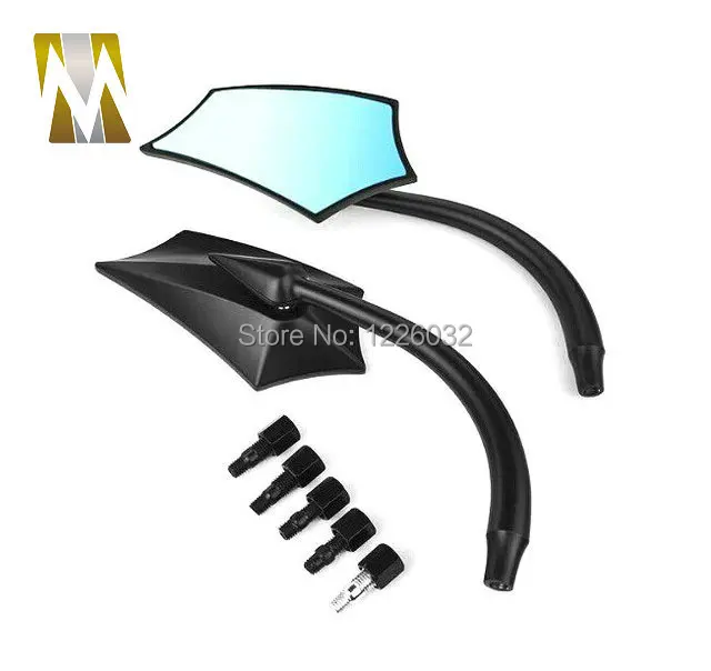 

BLACK MOTORBIKE ALUMINUM ALLOY CNC REARVIEW MIRROR CUSTOM MOTORCYCLE REAR VIEW MIRRORS FOR VICTORY HYOSUNG KYMCO SCOOTER