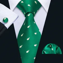 Barry. Wang, известный дизайнер, зеленый Свадебный галстук, набор, шелк, модные галстуки на шею для мужчин, подарок, свадебные, для жениха, деловые, вечерние, FA-5117