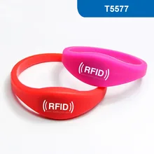 WB03 силиконовый браслет для радиочастотной идентификации RFID Браслет брелок доступа для гостиничного замка 125 кГц 330 бит/R/W с T5577 чип