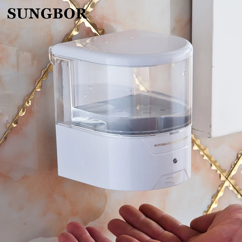 

500ml Infrared Automatic Soap Dispenser Wall Mount Lavatory Bath Shower Accessories Sanitizer Smart Sensor for Kitchen Bathroom