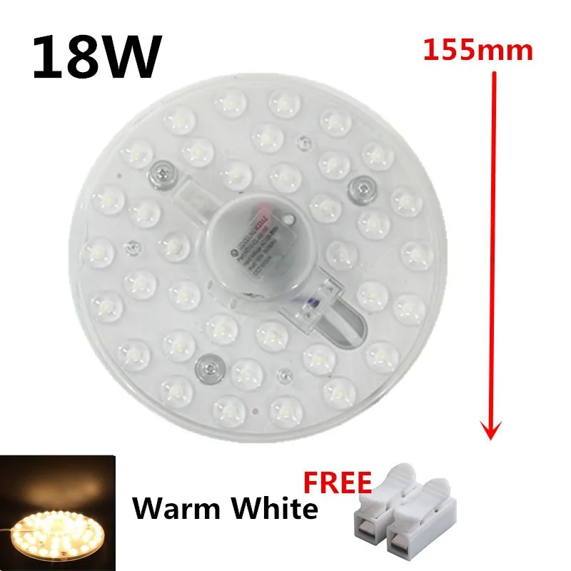 Светодиодный светильник 220 В светодиодный светильник 5730SMD 12 Вт/18 Вт/24 Вт/36 вт высокий яркий белый Осьминог круглый для кухни спальни - Испускаемый цвет: 18W Warm White