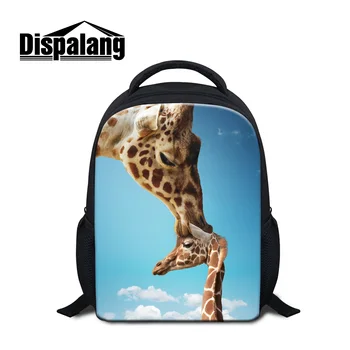 

Dispalang 12 inch kids small school backpacks children bookbags primary student rucksack cute giraffe animal print shoulder bags