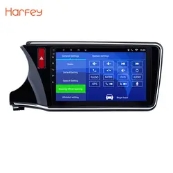 Harfey 2din Android автомобильный стерео для 2017-2014 Honda CITY LHD 10,1 "сенсорный экран 600*1024 четырехъядерный Авторадио Bluetooth/Wifi камера