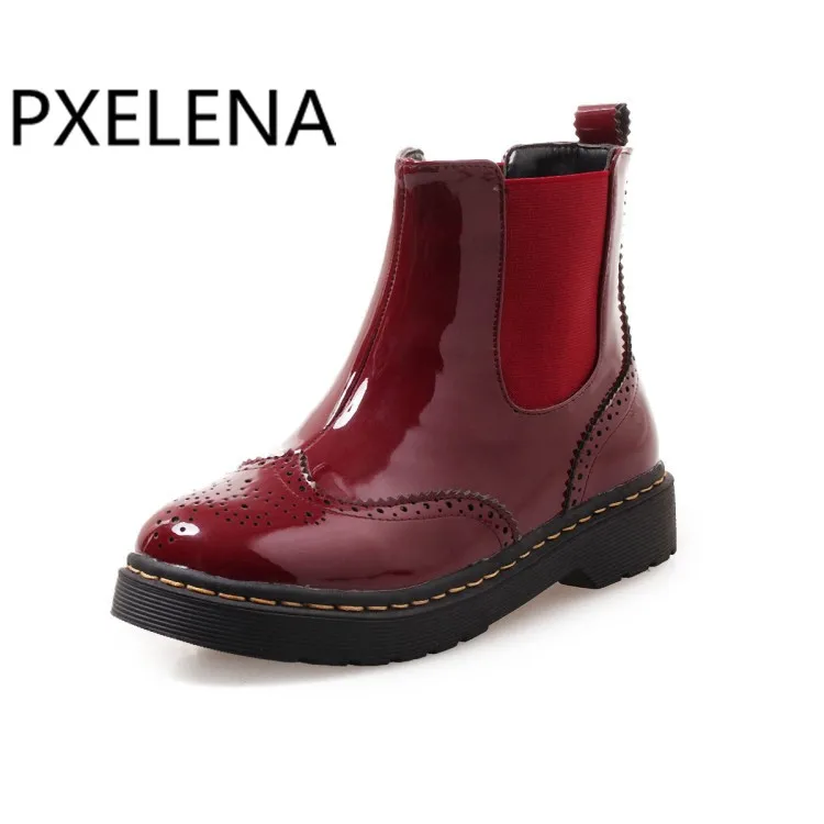patent chelsea boots ladies
