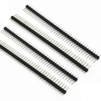 

Free shipping 1Set 20PCS 40Pin 2.54mm Single Row Straight Male Pin Header Connector Strip For PBC Ardunio