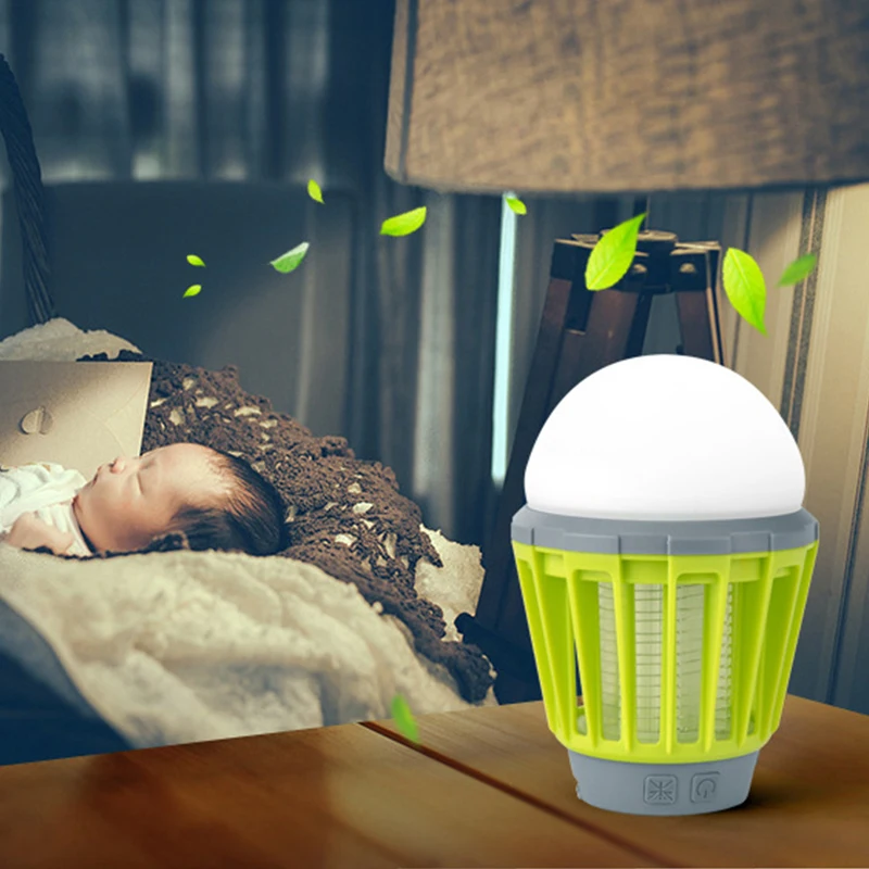 

USB Charging Mosquito Zapper Lantern Waterproof Camping Light Mosquito Killer Lamp Multi-Purpose Pest Repeller Bug Killer