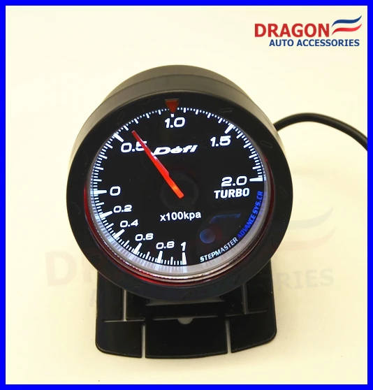 

2.5" 60MM DF Advance CR Gauge Meter Boost Turbo Gauges Black Face With Sensor