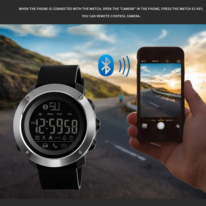 SKMEI Women Smart Watch Men Digital Smartwatch For Apple IOS Android
50M Waterproof Pedometer Sport Watches Reloj inteligente