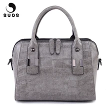 Бренд SUDS, натуральная кожа аллигатора, женские бостонские сумки, сумки, большая вместительность, женские сумки через плечо, женские сумки-тоут из коровьей кожи