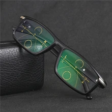  Progressive Multifocal glasses Transition Sunglasses Photochromic Reading Glasses Men Points for Reader Near Far sight diopter 
