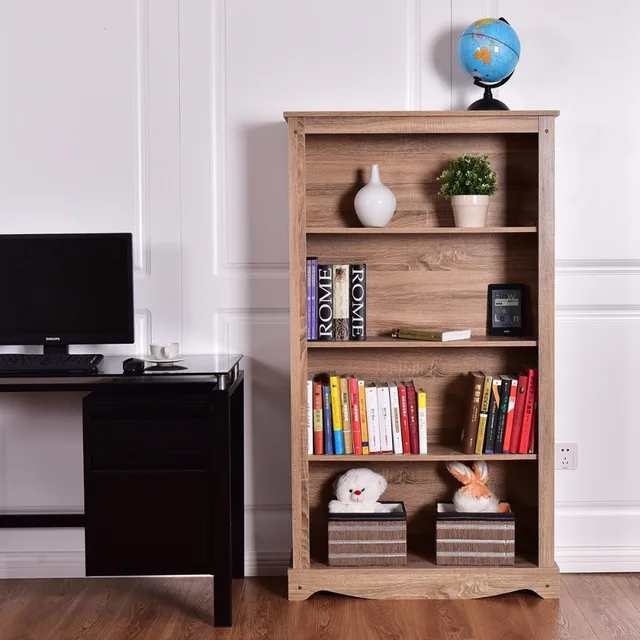 Giantex 4 Tier Bookcase Cabinet Storage Organization Shelves Giantex 4 Tier Bookcase Cabinet Storage Organization Shelves Collection Bookshelf Shelf Living Room Furniture Hw56374