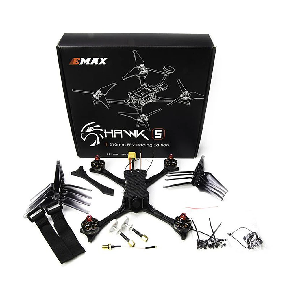 Emax Racing Drone Hawk 5 5.8G 600TVL F4 FC 210mm Brushless FPV Racing RC Quadcopter w Frsky Receiver BNF PNP Version RC Drone Emax Racing Drone Hawk 5 5.8G 600TVL F4 FC 210mm Brushless FPV Racing RC Quadcopter w Frsky Receiver BNF PNP Version RC Drone