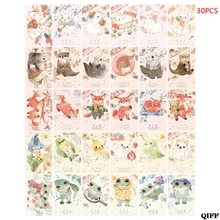 Прямая поставка и торговля Коробочные открытки мягкий милый двор, ручная роспись акварельные литературные письма влюбленные открытки 4 июня