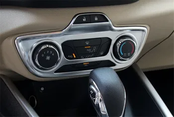 

ABS Auto Car Central Control Console Panel Frame Trim Sticker Styling Sequins Fit For Ford Escort 2015 2016