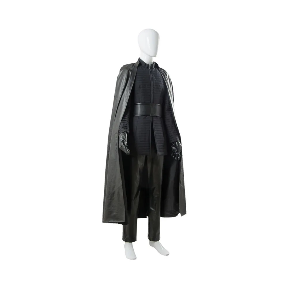 Взрослый костюм Звездных Войн 8 VIII Kylo Ren Косплей Костюм Полный комплект плащ для