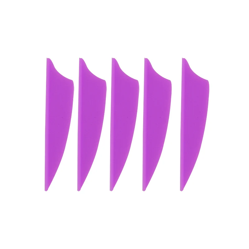 50pcs 1.75inch Arrow Feathers Outdoor Sports Shooting Accessories Arrow Shaft DIY Shield Rubber Feather