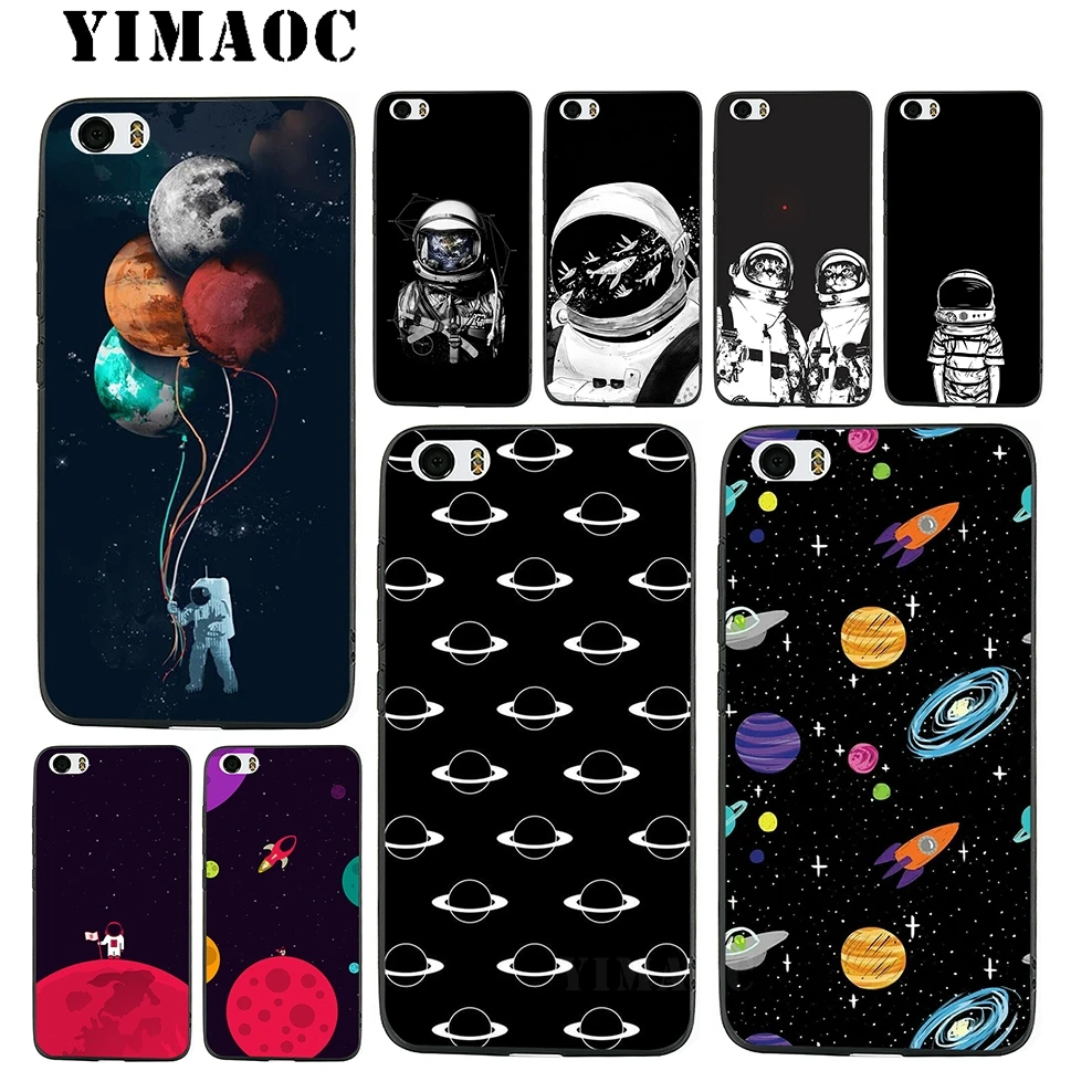 YIMAOC Космос астронавт Луна Мягкий силиконовый чехол для Xiao mi Red 6 Note 4X 4A 5A 5 Plus A1 A2 Pro