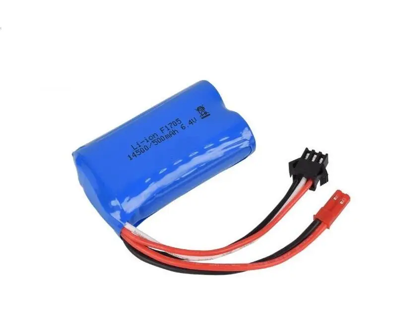 YUKALA 6,4 v 1000 mah/800 mah/750 mah/500 mah/320 mah литий-ионный аккумулятор JST SM4P plus для wltoys rc автомобиля L959 18628