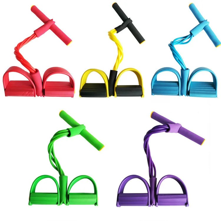 

Pedal Tensioner Abdominal Closure Fitness Sports Equipment for Lean Waist and Legs Four-barrel Pedal Ttension Rope
