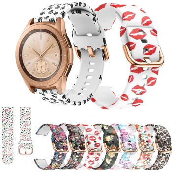 

Camo Soft Silicone Watch Strap Band For Samsung Galaxy Watch 42mm Watch Replacement Bracelet Fashion Wrist band strap girl Women