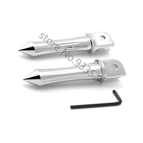 For Ducati  Sport 900 Ss 851 Motorcycle Pair Front Spike Chrome Aluminum Foot Pegs Footrests