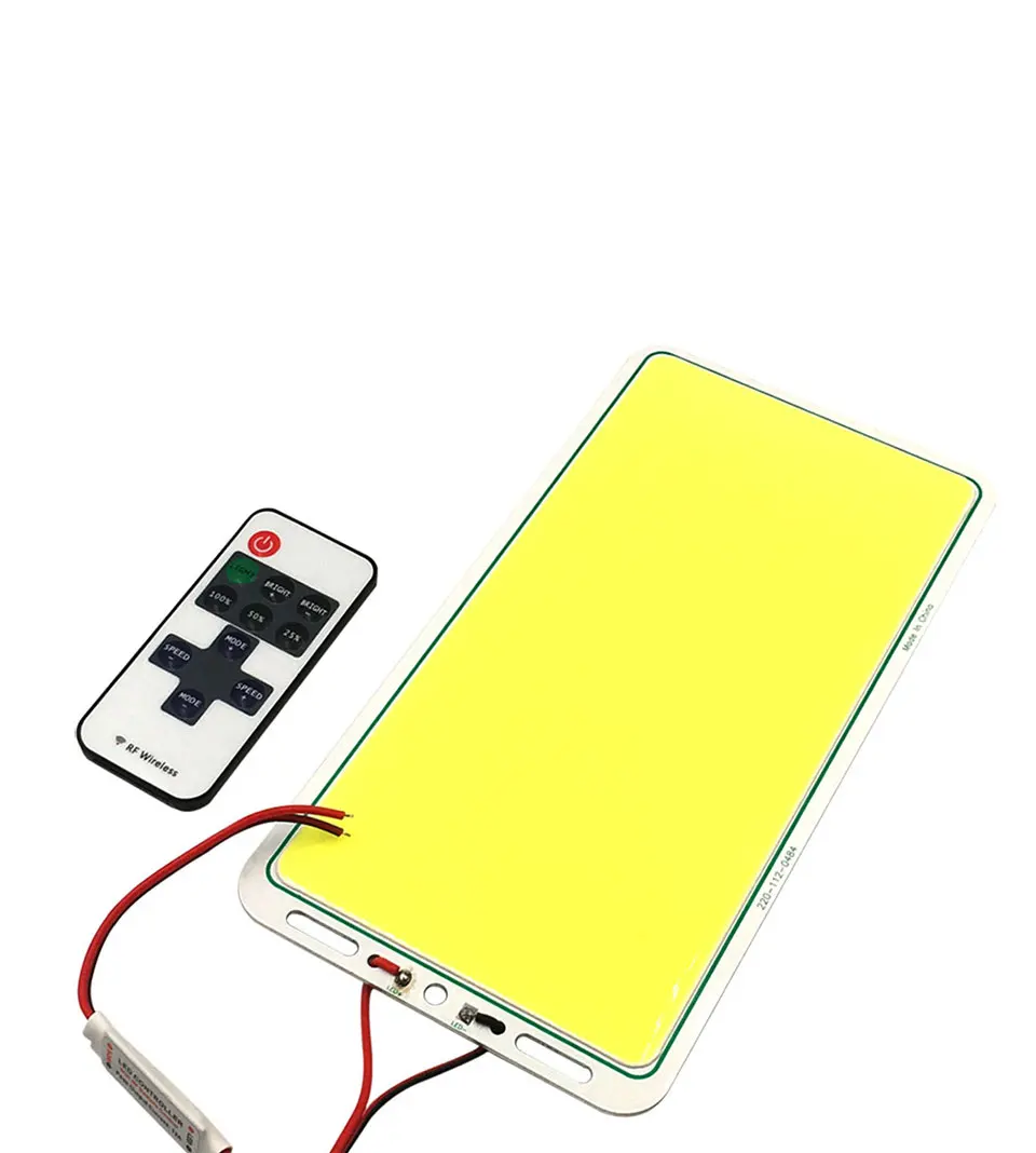 12V dimmable cob led panel light 200W warm cool white led lamp with dimmer (5)