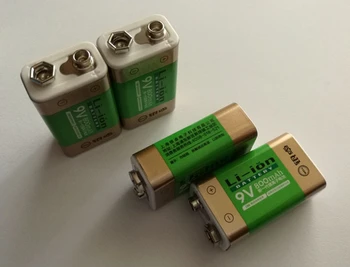 

4 pcs/lot 9v SUPER BIG 800mAh li-ion lithium Rechargeable 9 Volt Battery