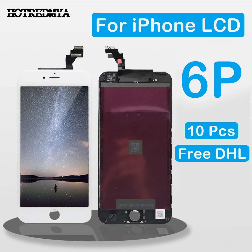 

10PCS LCD For iPhone 6 Plus 6p LCD 5.5 Inch Touch Screen Complete Assembly Display Replacement 100% Brand New Free shipping DHL