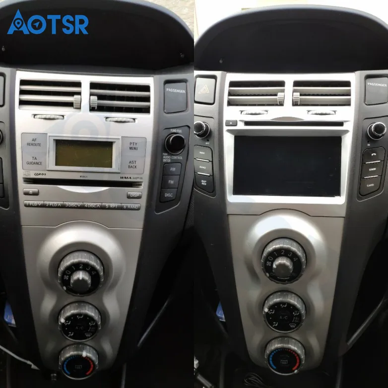 Cheap Android 8.1 4Core RAM 2GB ROM 16GB Car Stereo Screen Radio For Toyota Yaris 2005-2011 Car CD DVD Player GPS Navigation DE stock 6