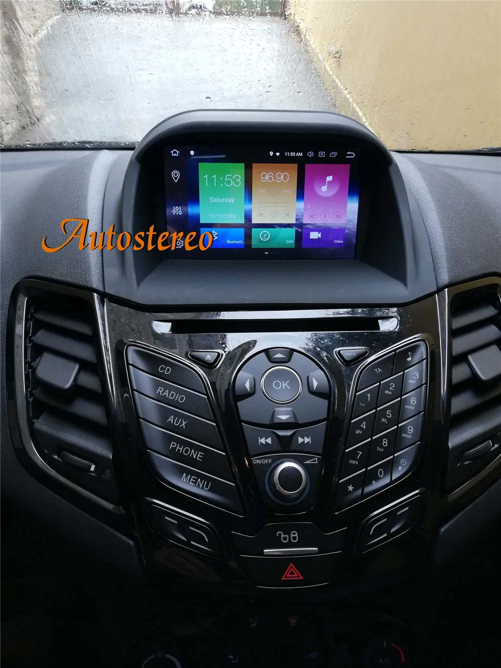 Головное устройство Android 9 Автомобильный DVD стерео для Ford Fiesta 2013 gps навигация видео мультимедиа головное устройство Радио Лента Pad