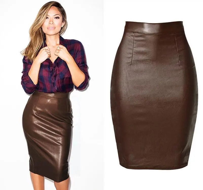 Leather tube skirt Clearance