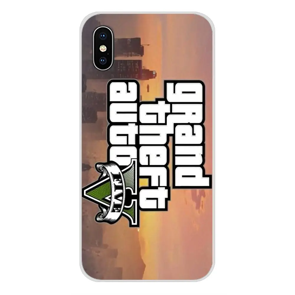 Чехол из ТПУ для Samsung Galaxy S3 S4 S5 Mini S6 S7 Edge S8 S9 S10 Lite Plus Note 4 5 8 9 GTA grand theft auto V san