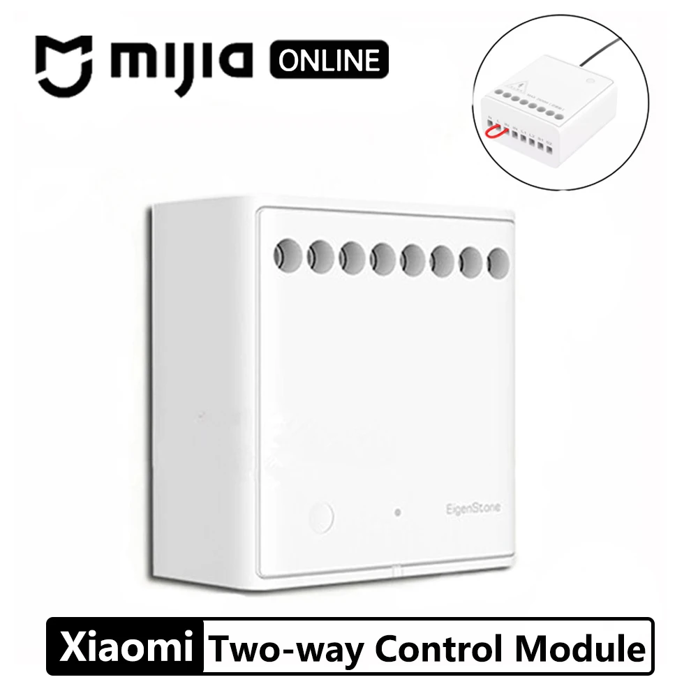 

Original Xiaomi Mijia Aqara Eigenstone Two-way control module 2 channels Work Automation Modules Wireless Relay Controller