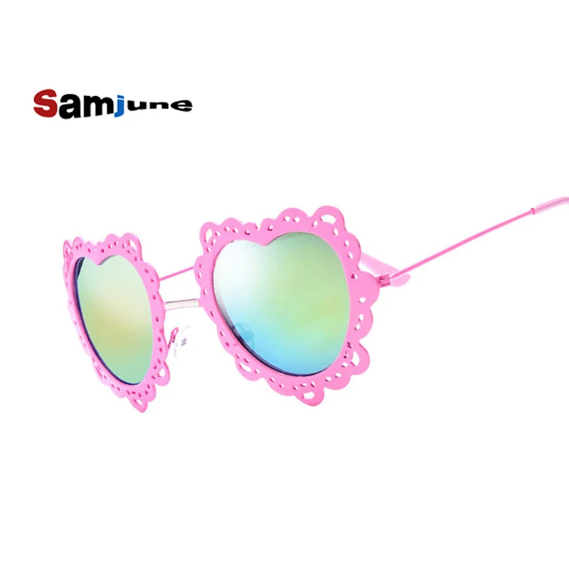 

Big love shape heart sunglasses women brand design Metal frame sun glasses vintage Mirror glasses oculos de sol feminino