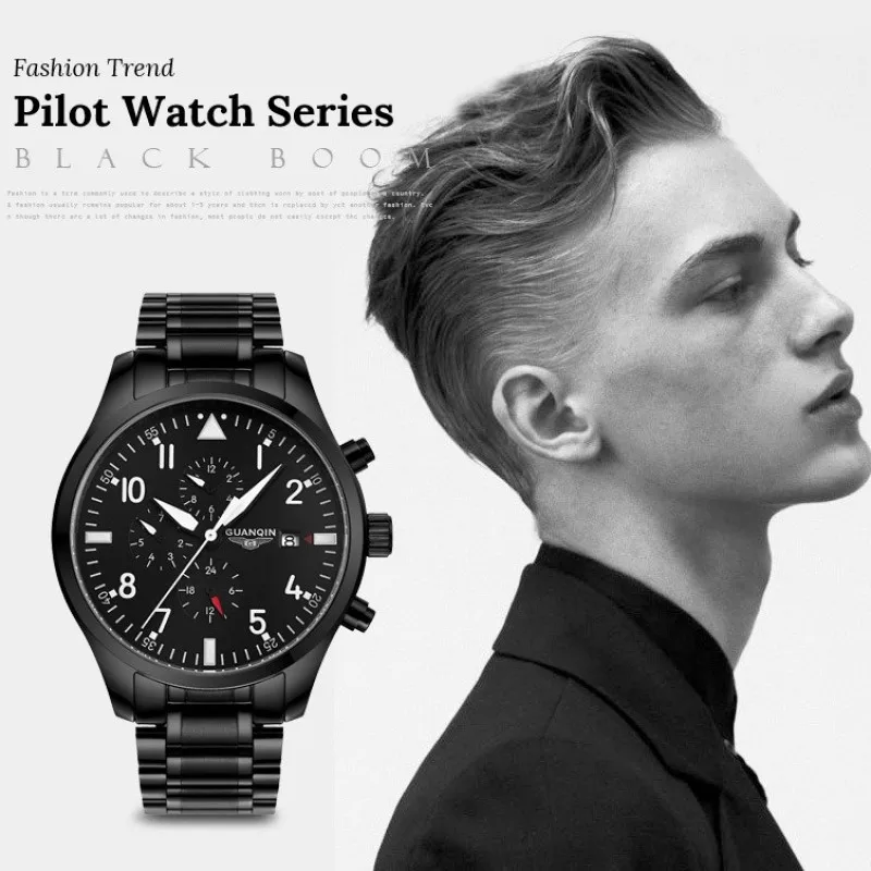 أزياء الرياضة ووتش العلامة التجارية الأعلى GUANQIN أوتوماتيكي متعدد الوظائف الميكانيكية ووتش الرجال 24 ساعة تقويم مضيئة السباحة Montre أوم أزياء الرياضة ووتش العلامة التجارية الأعلى GUANQIN أوتوماتيكي متعدد الوظائف الميكانيكية ووتش الرجال 24 ساعة تقويم مضيئة السباحة Montre أوم