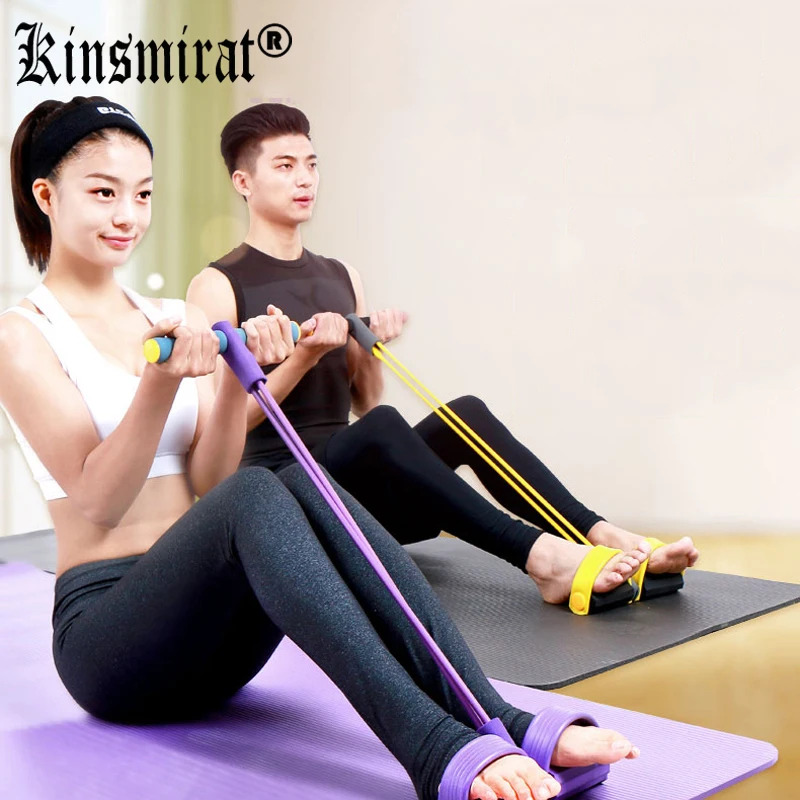 Rally pedal exerciser crunches home fitness tool reduce stomach thin waist female elastic rope