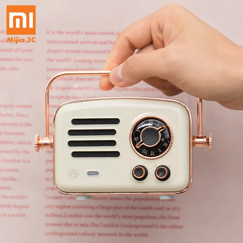 

Xiaomi Smart Speakers Retro Futurism HIFI Level Charge Bluetooth AUX Speakers Wifi Portable Radio Cute Cool Gift for Girl Kid