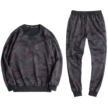 

Spring Men's T-shirt with Round Collar, Gain Weight, Sports, Leisure, Long Sleeve Suit, plus size and Loose Top Tide promotion