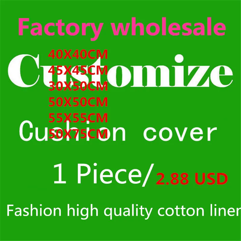 

Wholesale Customized Please Give Me HD Picture One Side Printing Home Decor Sofa Car Seat Decorative Cushion Cover Pillow Case