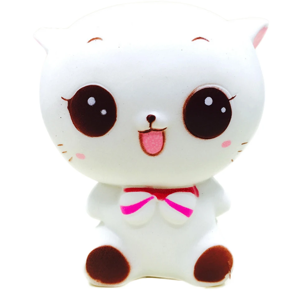 Tronzo 12 см Kawaii jumbo розовый галстук Товары для кошек мягкими Игрушечные лошадки анти-стресс замедлить рост куклы squeeze декомпрессии игрушки для детская