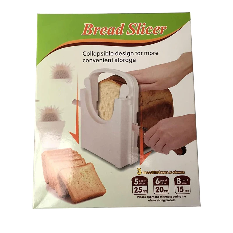 

Bread Slicer Guide Adjustable Bread Roast Loaf Slicer Cutter Folding Toast Slicing Mold DTT88
