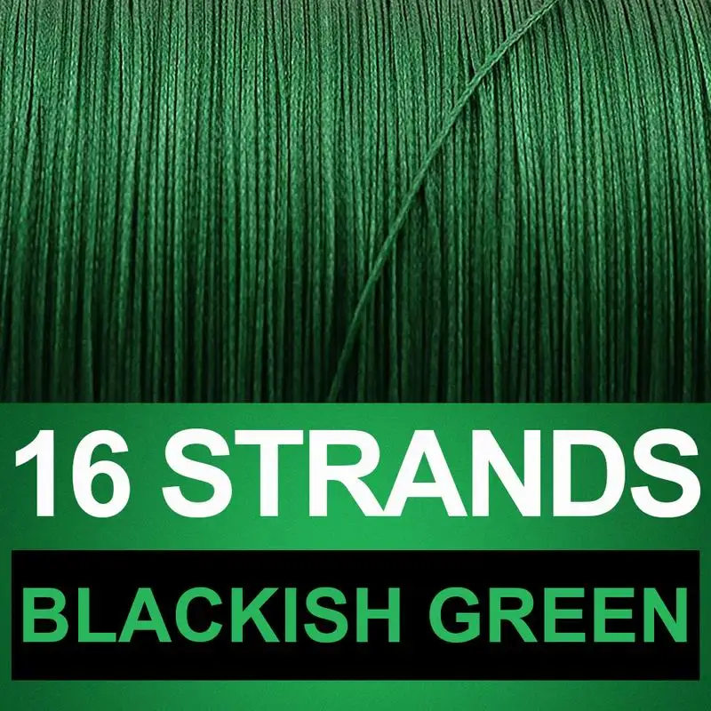 Blackish Green Frwanf 500 м 16 оплетка леска для зимней рыбалки рыбных резьбы 20 30 40 50 60 70 80 100 130 150 200 250 300LB - Цвет: Blackish Green