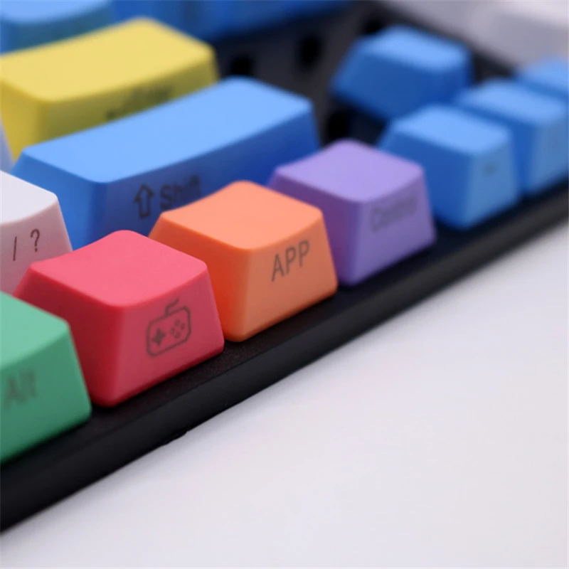 Ретро брелки PBT Пустой Толстый PBT Мел Keyset Keycap для Cherry MX переключатели механическая клавиатура 104 клавиш Американский макет