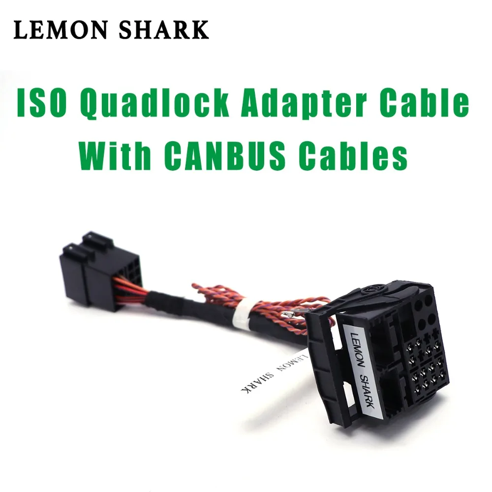 Адаптер ISO к адаптеру Quadlock Canbus RCD330 Plus RCD510 Конверсионный кабель для VW Golf Jetta Polo Tiguan