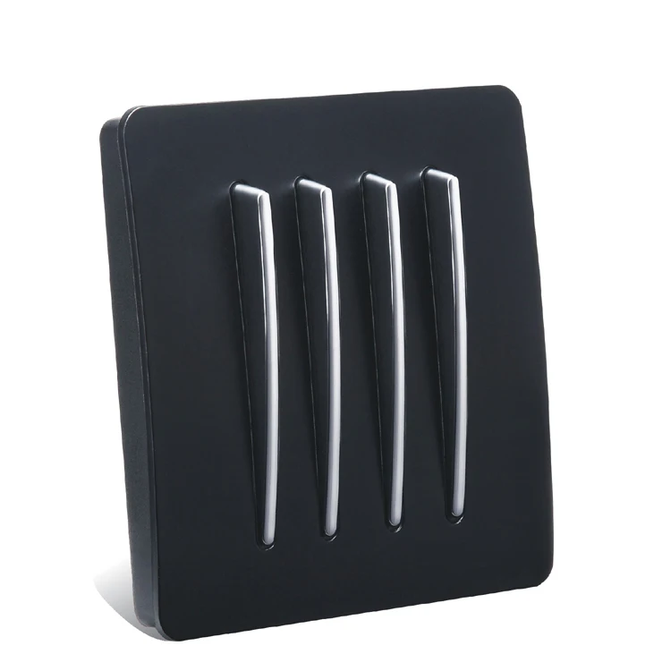 

Black Light Switch Four Control Two Way 10A 110V- 250V