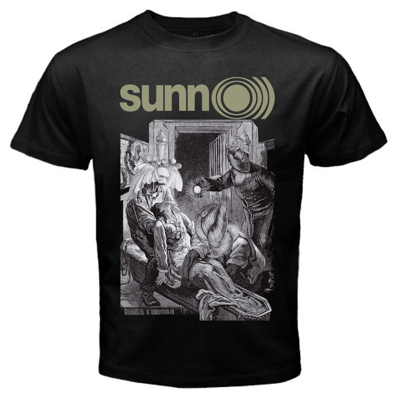 SUNN O))) T SHIRT METAL BAND Ava Size S-3XL NEW BORIS ULVER New Metal Short Sleeve Casual T-Shirt Top Tee Plus |