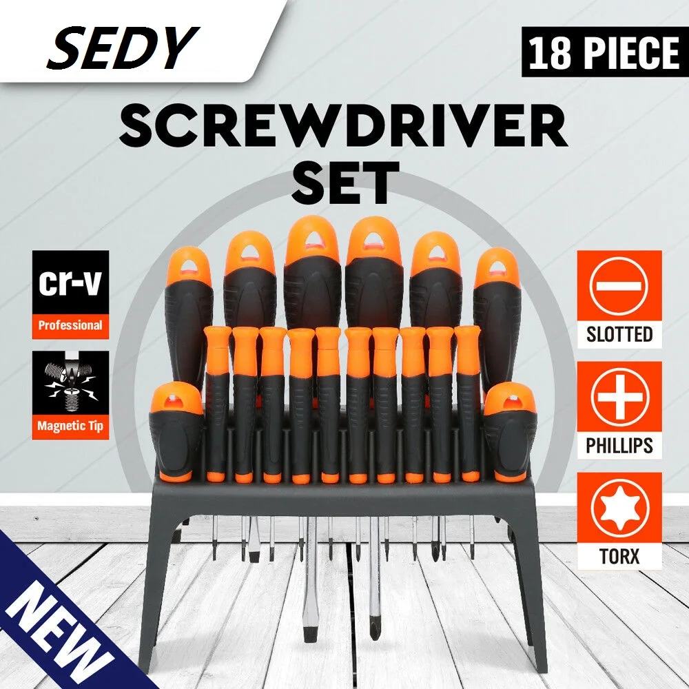 

SEDY 18Pcs Precision Screwdriver Set Magnetic Torx Screw Drive Multi Screwdriver For PC Mobile Home Appliance Repair Tool Set