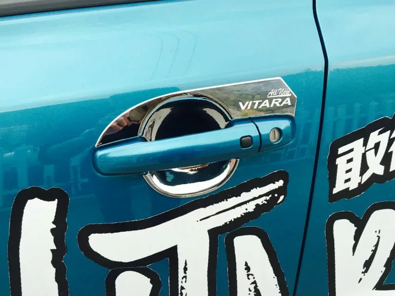 Для suzuki vitara дверная ручка Чаша вставка накладка автомобильные хромированные аксессуары из АБС-пластика
